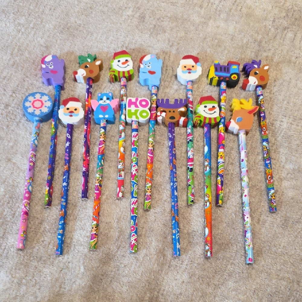 Lisa Frank Chtistmas Pencils